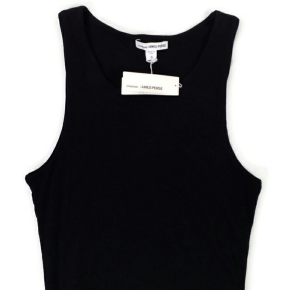 Standard James Perse Black Sleeveless Ruched Waist Mini Dress Womens Size 2 - Picture 5 of 15